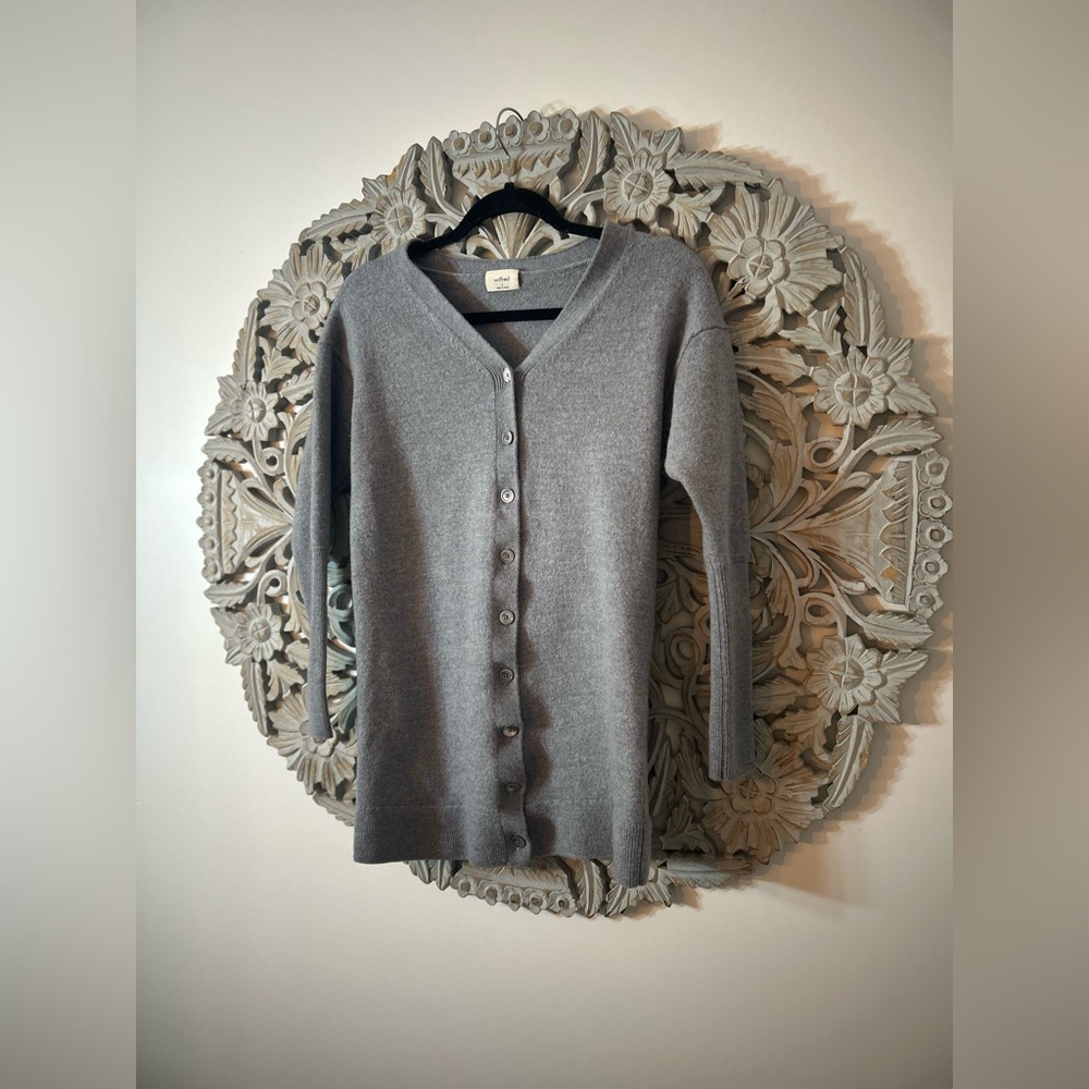 Aritzia Wilfred Heather Cardigan - Cozy Lightweight Knit Sweater - Picture 1 of 3